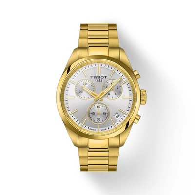 Tissot PR 100 Gold Tone Chrono 40mm Men's Watch T1504173303100