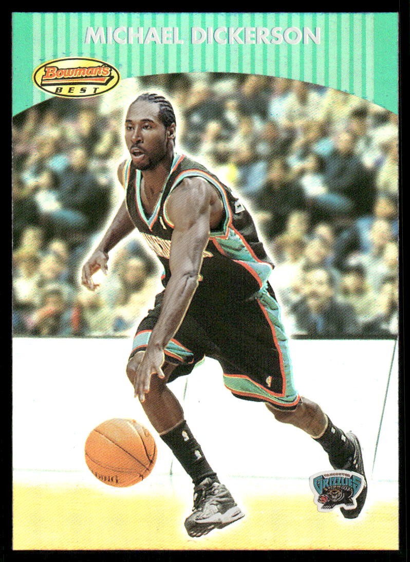 2000-01 Bowman's Best Michael Dickerson #46 Vancouver Grizzlies