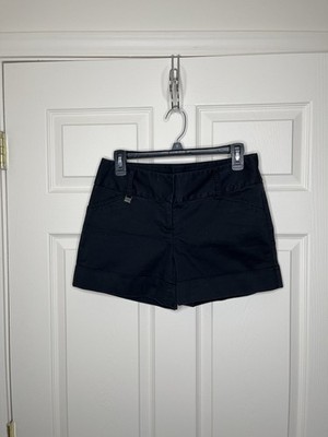 Express Design Studio Women Shorts 4 Black  Low Rise Work Wear Professional