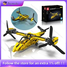 Mould King 24051 279PCS Tiltrotor Aircraft Mini Building Set STEM Model Airplane