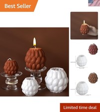 Luxury Silicone 3D Candle  Soap Mold Set   2 Pack Elegant Crafting Tools