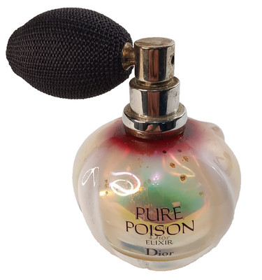 Christian Dior Pure Poison Elixir EMPTY Glass Perfume Atomizer Spray Bottle