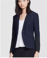 Rag Bone Single Breasted Blazer Navy Black