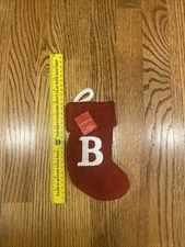 Letter B Wondershop Monogram Mini Christmas Stocking Initial Red Knit Target