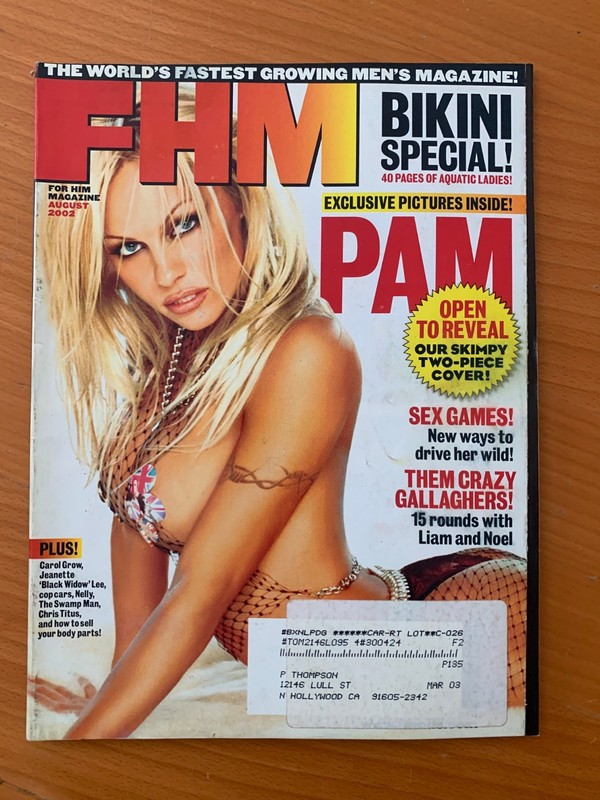 FHM magazine #24 August 2002 PAMELA ANDERSON, Bikini Special, Carol Grow