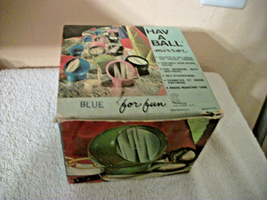 Personal Blue Hav A Ball Mirror - New Old Stock