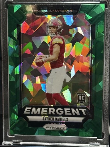 2024 PANINI - PRIZM #2 EMERGENT GREEN ICE JAYDEN DANIELS (RC)