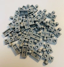 NEW LEGO | Parts - Dark Bluish Gray Mod Plate 1 x 2 w/ Tow Ball - Lot of x40 EA
