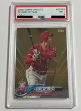 Shohei Ohtani 2018 Topps Update Gold Parallel #US 189 RC PSA 9