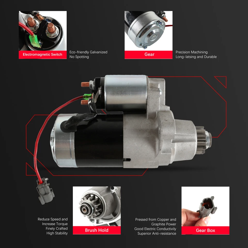 Starter For 2007-2008 Nissan Maxima 2003-2007 Nissan Murano 3.5L 3498CC V6 17863 Foto 4 de 4