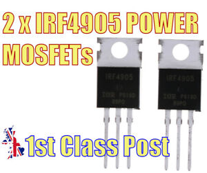 10pcs Deal IRF4905 P-Channel MOSFET To-220 Sale NEW Stock in UK