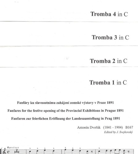 Fanfarrias para exposiciones jubilares - Dvorak / Svejkovsky - Trompetas Trombones Timp - Imagen 8 de 9