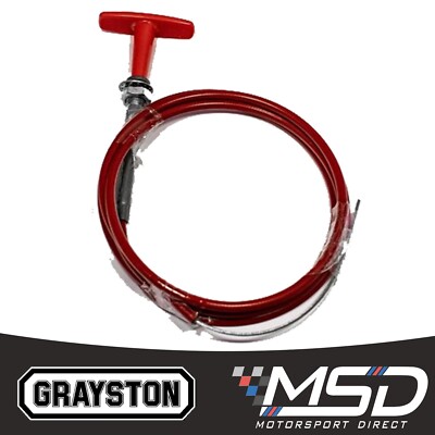 Grayston 1,5m rotes T-Pull Kabel - für Löscher & elektrische Trennsysteme