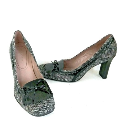 nine west white heels