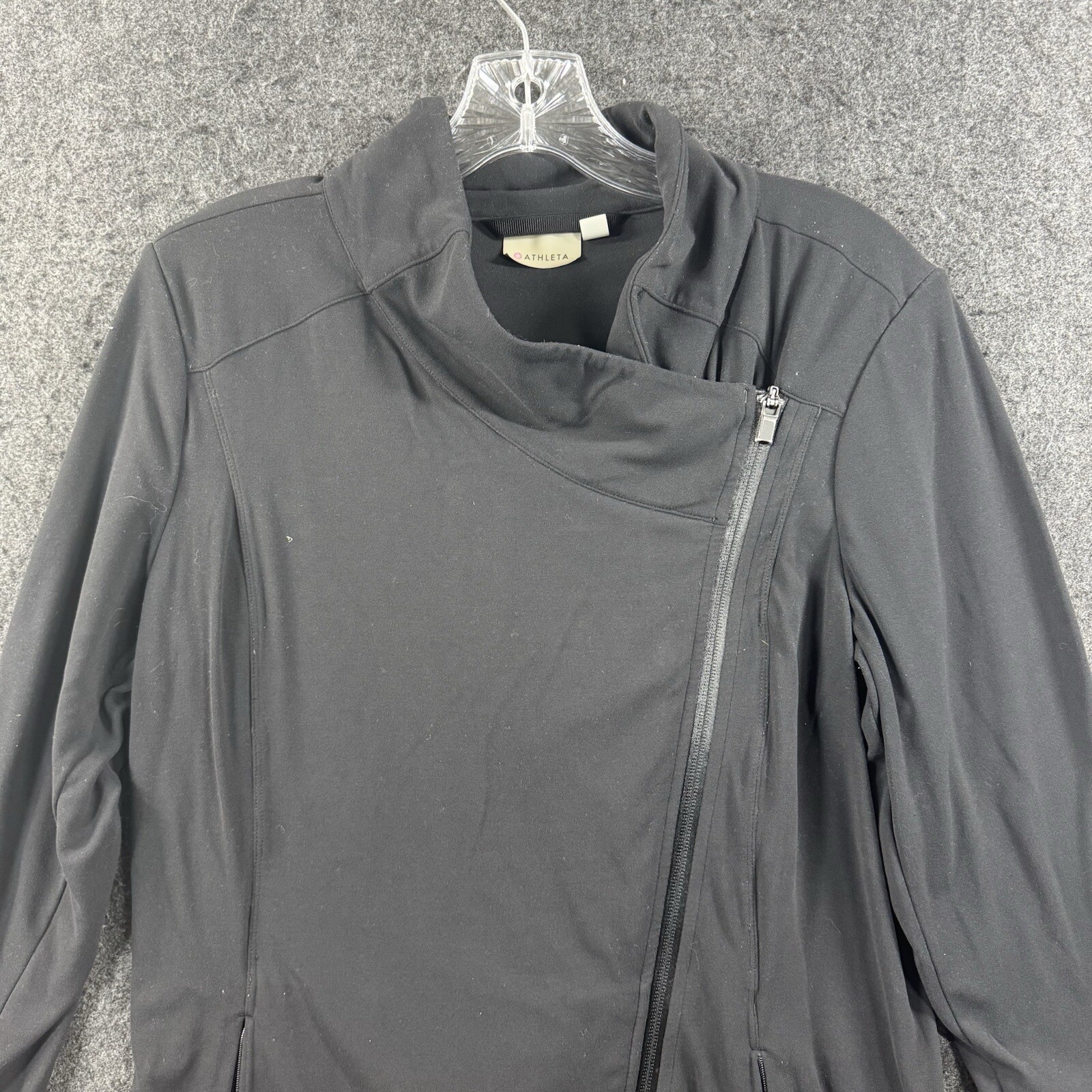Athleta Intention Jacket Women's Medium Black Asy… - image 2