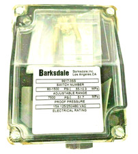 Barksdale Series 9617 9617-3SS Pressure Switch 80-1500 psi Proof 7500 psi