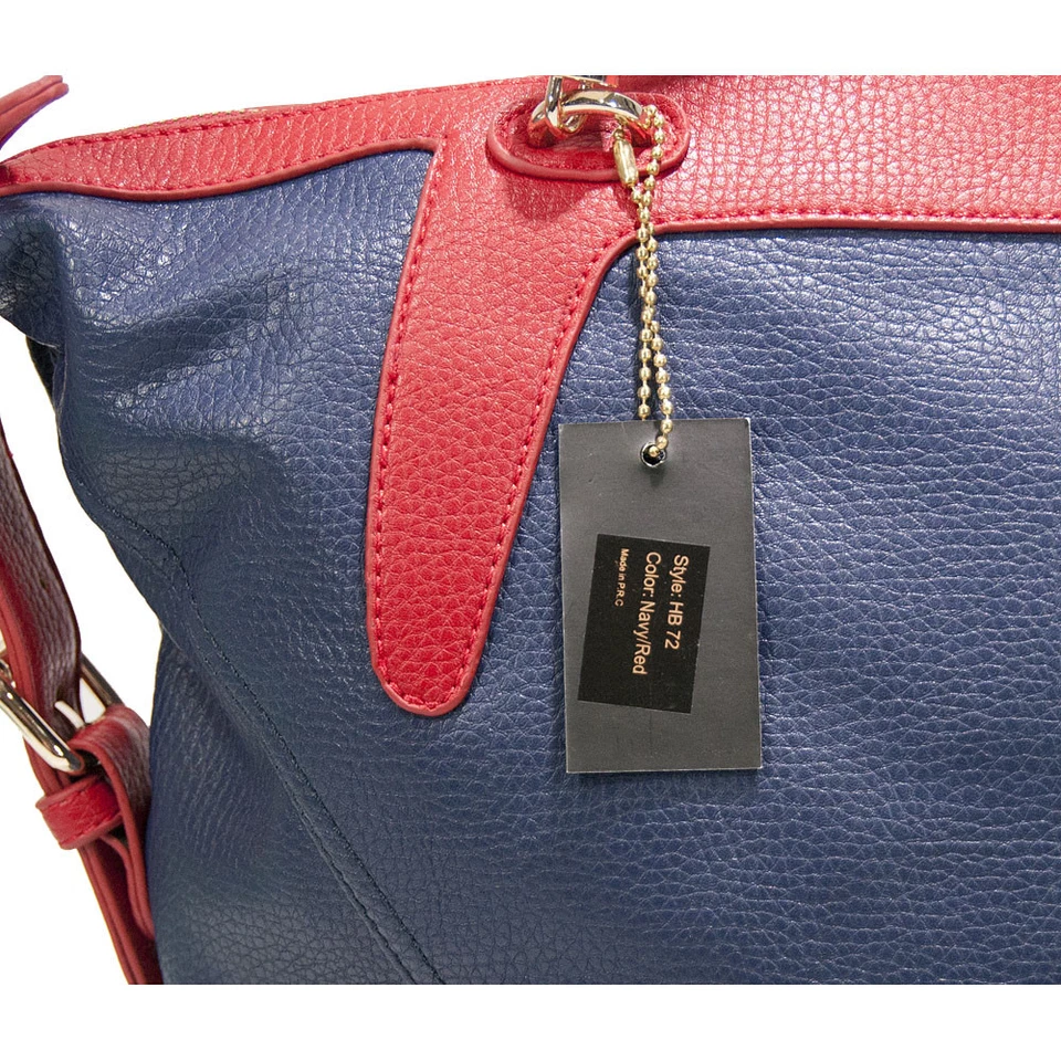 Bolso de Hombro Amrita Singh Colorblock Cuero Sintético Asa Tejida Grande Nuevo con Etiquetas Foto 3 de 4