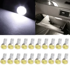 20x High Power White T5 Wedge Instrument Panel Gauge Cluster LED Light Bulbs