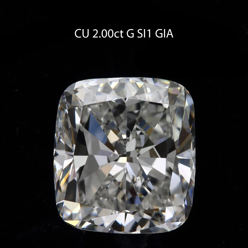 Natural Loose Diamond, 2 TCW G Cushion, SI1 GIA Certified Real Jewelry For Her - Image 4 of 4