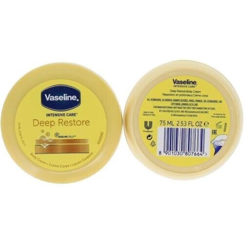 Vaseline Deep Restore Body Cream 75 Ml – Intensive Feuchtigkeitscreme Für Trockene Haut