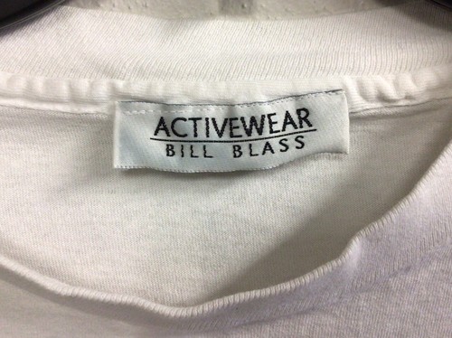 Camiseta vintage ""Bill Blass"" de punta única ropa activa con cuentas adulto L - Imagen 2 de 10