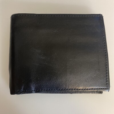 Genuine Leather Wallet With Id Window Looks Unused zab