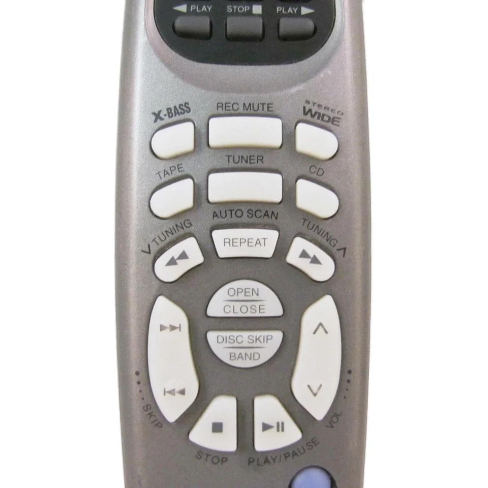 Sharper Image RC36-03 Factory Original Deck A, Deck B X-Bass Audio System Remote - Image 3 of 4