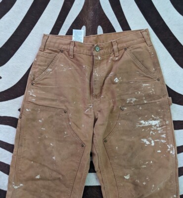 Carhartt Double Knee Paint Pants Used Work Wear 32 X 30