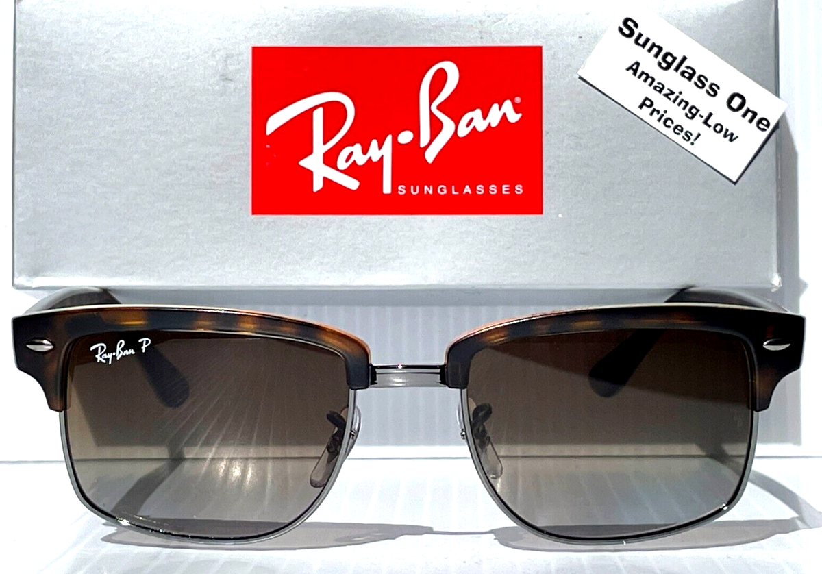 Ray-Ban Clubmaster RB4190 Tortoise Frame with Polarized Brown Lens