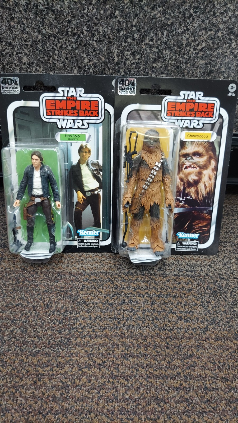 Star Wars Black Series Empire Strikes Back Han Solo (Bespin) & Chewbacca NOC