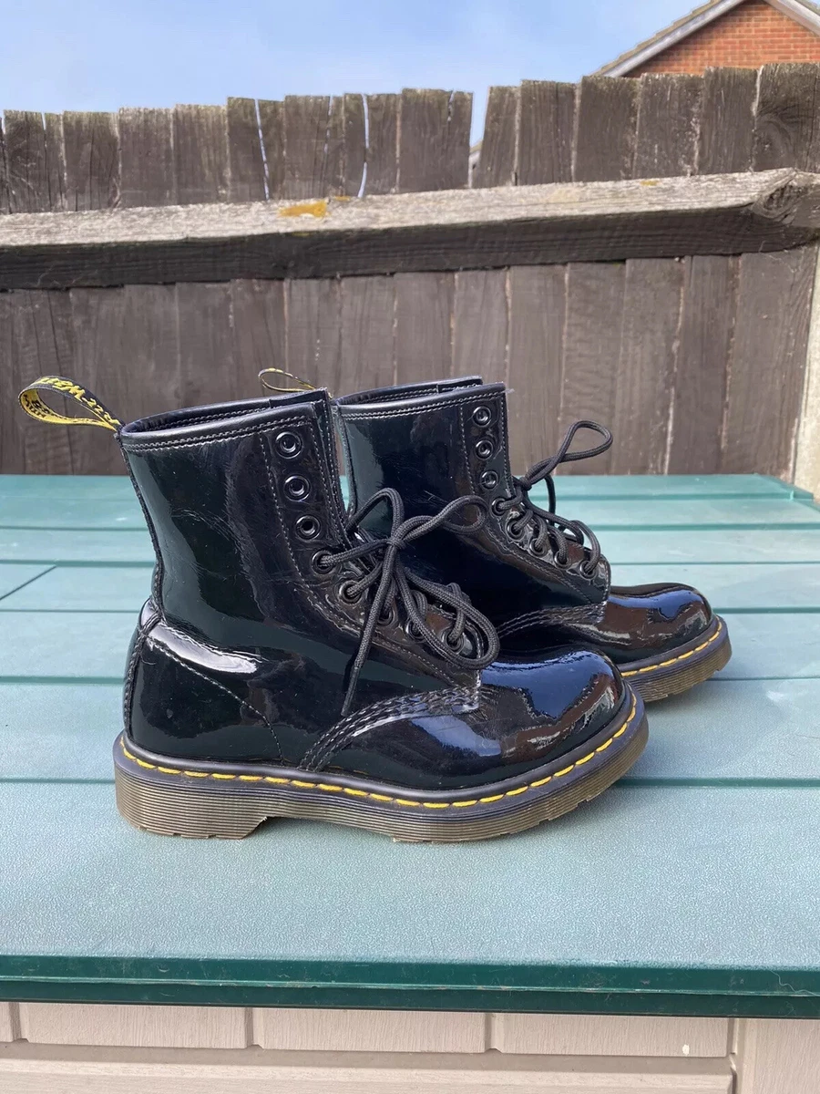 Doc Martens Patent Boots Size 3