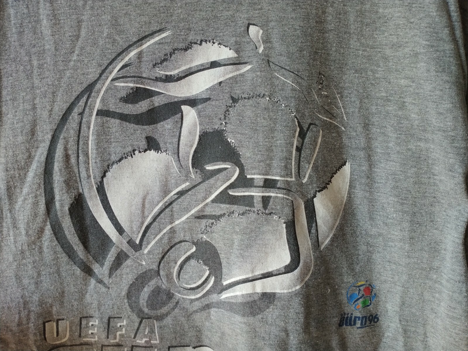 VINTAGE NUTMEG MILLS UEFA EURO 96 TSHIRT *VERY RARE* Gem