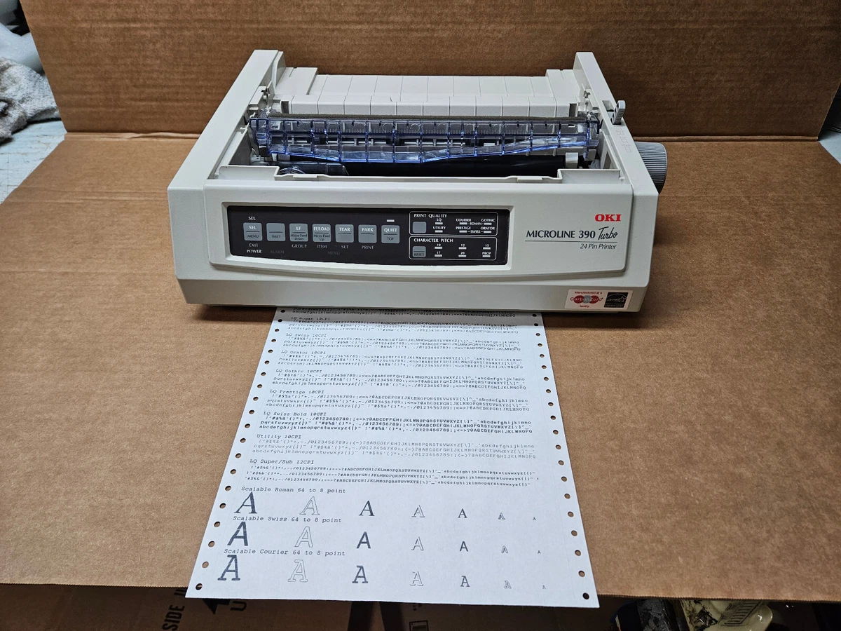 OKI Microline 3390 USB LPT 24-Pin Dot Matrix Impact Printer GE7200B Drucker POS