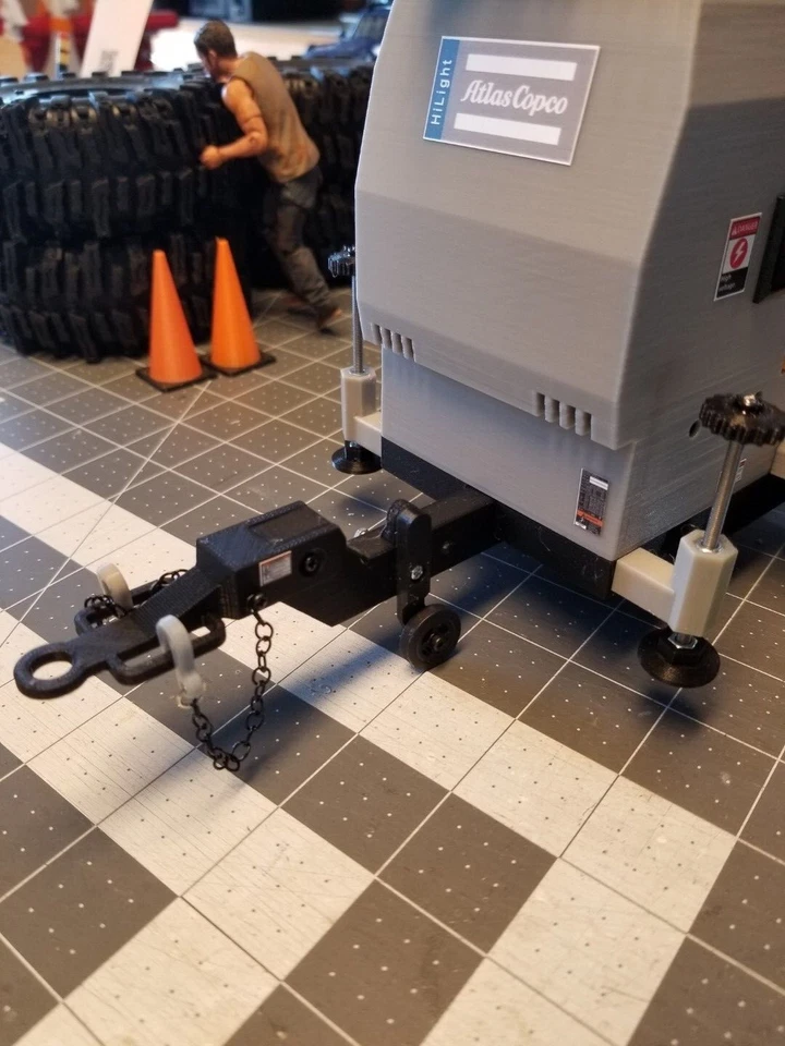 Custom Miniature Light Trailer at 1:14 Scale for RC Construction at 1:14 Scale - Image 3 of 4