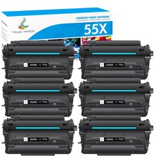 6PK Black CE255X 55X Toner Cartridge for HP LaserJet 500 MFP M525dn M525f M525c