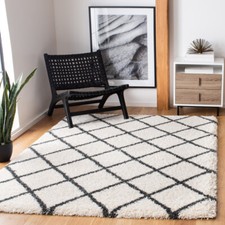 SAFAVIEH Hudson Shag SGH222C Ivory / Dark Grey Rug