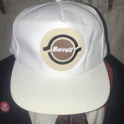 Vintage Barrett Trucker Snap-Back Hat/Cap Made in the USA