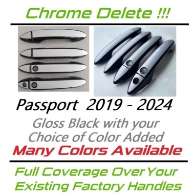 Custom Black & Color Door Handle Overlays 2019 - 2024 Honda Passport U PICK CLR