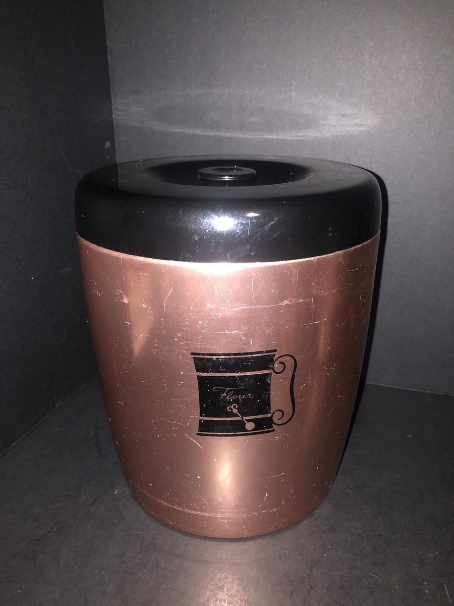 WEST BEND ウエストベンド キャニスター4個セット Vintage WEST BEND USA CANISTER SET of 4 COPPER COLORED BLACK LIDS