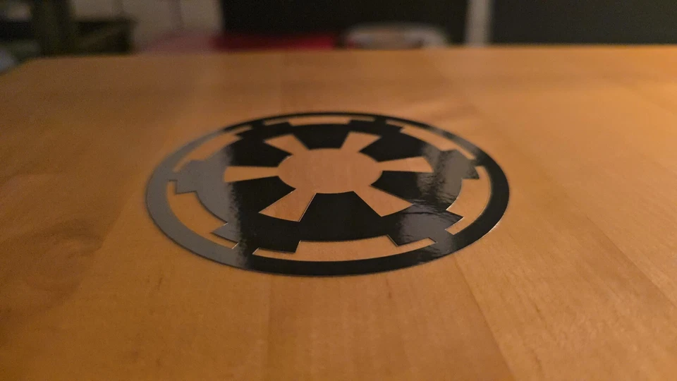 Galactic Empire Decal Sticker in Chrome Vinyl | Premium Quality | Size 4x4 - Image 3 of 3