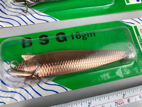 2 x NEW OLD STOCK SHAKESPEARE BSG 18g ABU TOBY STYLE PIKE SALMON SPOONS LURES - Picture 8 of 8