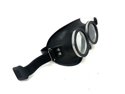 ドイツ軍 ダストゴーグル　AUER DIN 5　ビンテージ Rare Vintage AUER DIN 5 German WW2 Army Motorcycle Aircraft Rubber