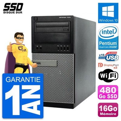 PC Tour Dell OptiPlex 7010 Pentium G2020 RAM 16GB SSD 480GB Windows 10 Wifi