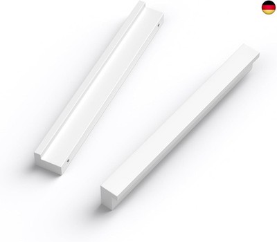 LONTAN 2 Stück Griffe Weiß Möbelgriffe 128mm lochabstand Schrankgriffe Kü