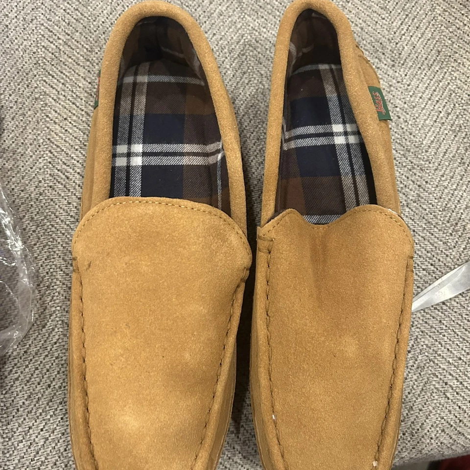 Zapatillas de casa Bass & Co Compass bronceadas para hombre talla 13 Foto 2 de 4