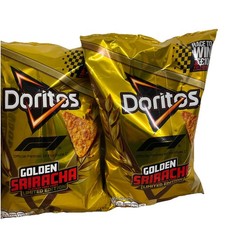 2 DORITOS GOLDEN SRIRACHA CRISPS 180G LTD EDITION F1 SPONSOR COMPETITION. 