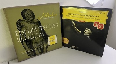 Schallplatten Deutsche Grammophon Tulpen Label. Ein Deutsches Requiem +Beethoven