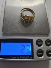 Schmuck Goldring 2,3gr 916 22karat, Ungetragen Top Au Orig Bilder