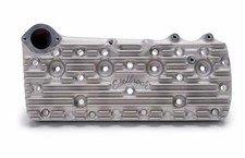 Edelbrock 1115 Cylinder Heads With Edelbrock Script Logo Pair 65cc Chamber