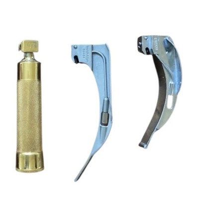 Dräger Laryngoscope Handle   New Unused   Welch Allyn & Foregger Blades